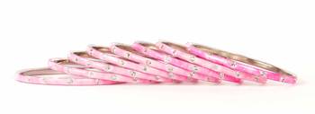 Pink  Bangles And Bracelets 2