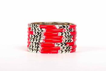 Red Bangles And Bracelets 1
