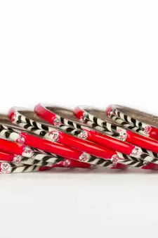 Red Bangles And Bracelets