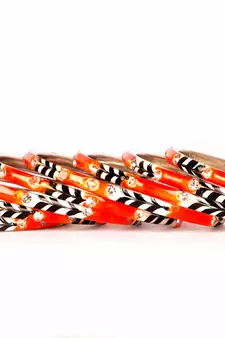 Orange Bangles And Bracelets