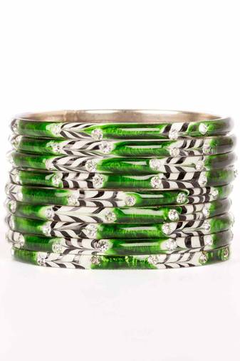 Green Bangles And Bracelets