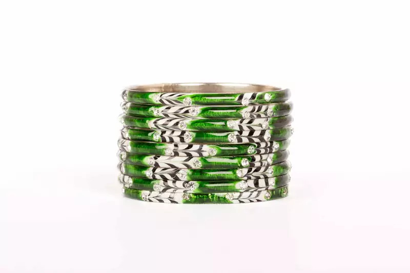 Green Bangles And Bracelets
