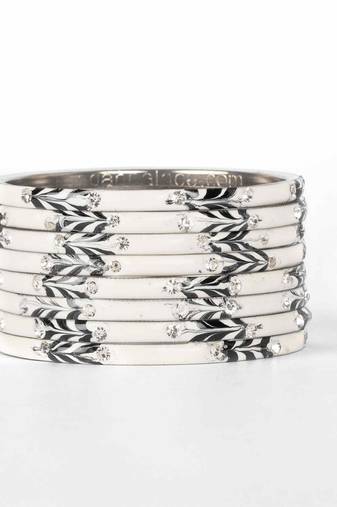 White Bangles And Bracelets