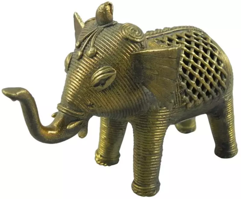 Brass elephant home-furnishing