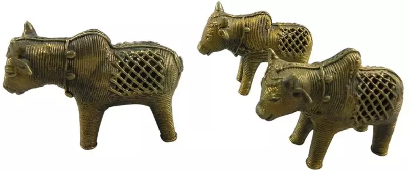 Brass cow home-furnishing