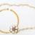 Nose Ring  Bridal Press Nath Gold Plated Kundan Flower, Attached Pearl Chain
