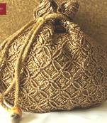 Potli bag purse clutch ethnic traditional beads zari sequins wedding return gift  Pinit