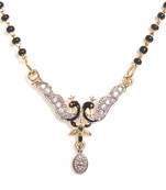 Multicolor gold plated Cubic Zirconia mangalsutra