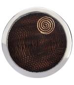 Estrall:Celebration Series:Aluminum Round Platter - Spiral -  2 Tone