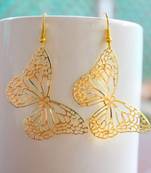 Golden Filigree Butterfly Earring