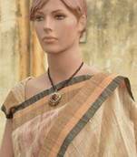 Designer Matka silk Handloom saree with matching matka silk blouse