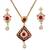 Jewellery Maroon Color Diamond Jewellery Set
