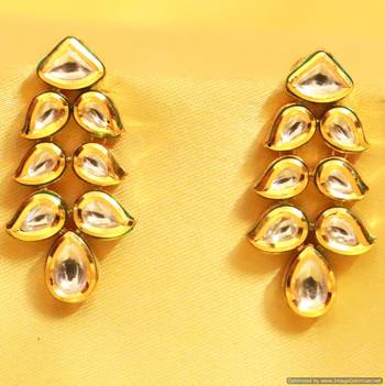 Kundan Meenakari Paisley Danglers 1
