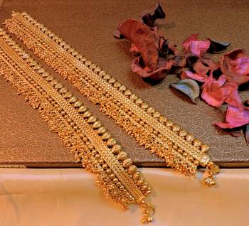 Wedding Spl Gold Pated Polki Payal 1