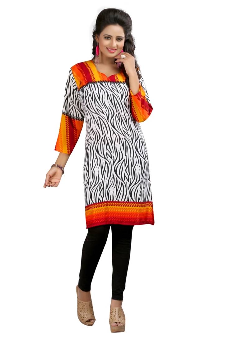 Designer Crepe Kurti For Women