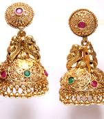Antique Golden Handmade Jali Work Jumkhy