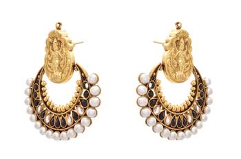 Gold gold_plated Pearl danglers-drops 2