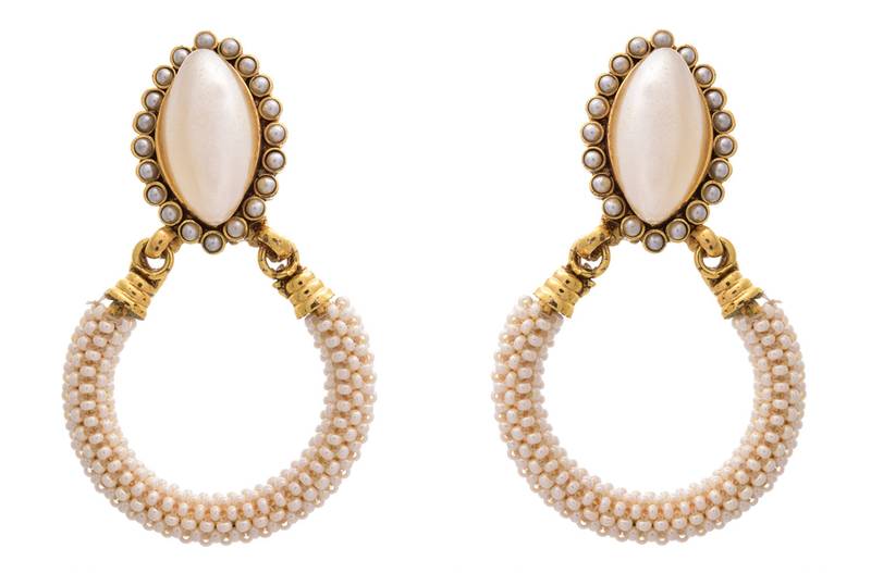 Pretty Pure Pearl Designer Earrings. Simply Awesome!!