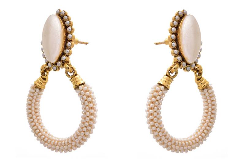 Pretty Pure Pearl Designer Earrings. Simply Awesome!!