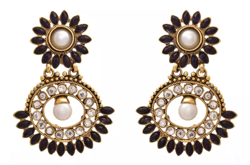 Angelic Awesome Gold Designer Earrings