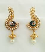 Tantalizing Pearl Peacock Earrrings