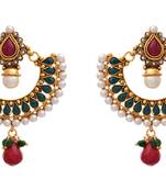 Mesmerizing Designer Earrings with Purity of Pearls.