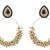 Gold gold_plated Pearl danglers-drops