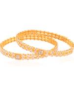 Womens Desire Gold plated american diamond bangle