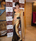 DESIGNER MANDIRA BEDI GOLD and BLACK SAREE