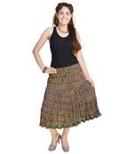Multicolor Rajasthani Fine Designer Short Skirt