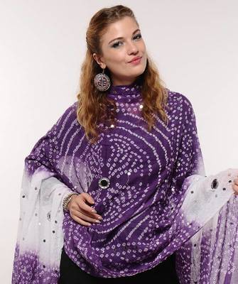 Cotton Bandhni Stole 1
