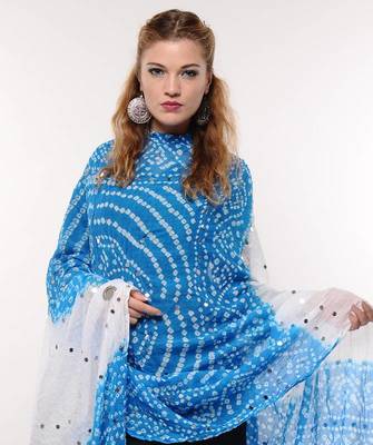 Blue Bandhej Dupatta 1