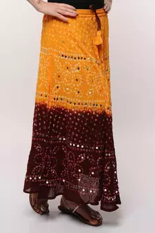 Amazing Cotton BAndhej Skirt