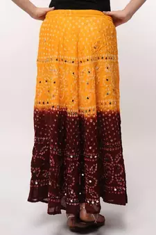 Amazing Cotton BAndhej Skirt