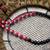 Black & Red Silver beaded Necklace