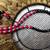 Black & Red Silver beaded Necklace