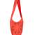 Red Cotton Floral Cotton Cutwork Women jhola Bag