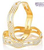 Sukkhi Incredible Gold & Rhodium Plated Dancing CZ Stone Bangles