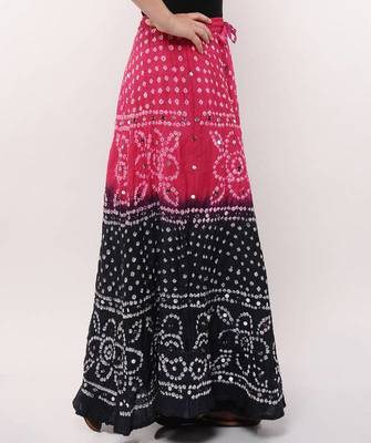 Amazing Cotton Bandhej Skirt 2