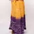 Yellow Purple Cotton Bandhej Skirt