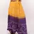 Yellow Purple Cotton Bandhej Skirt