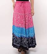 Tricolor Bandhej Skirt