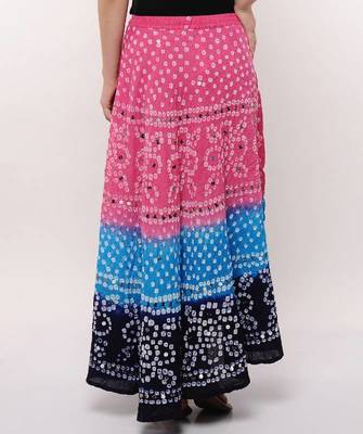Tricolor Bandhej Skirt 3
