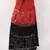 Stunning Red Black Bandhej Skirt