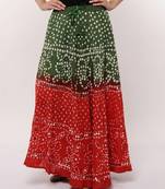 Ethnic Cotton Bandhej Skirt