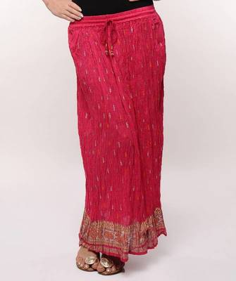 Pink Gold Print Skirt 1