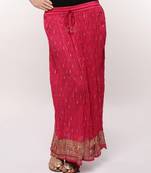 Pink Gold Print Skirt