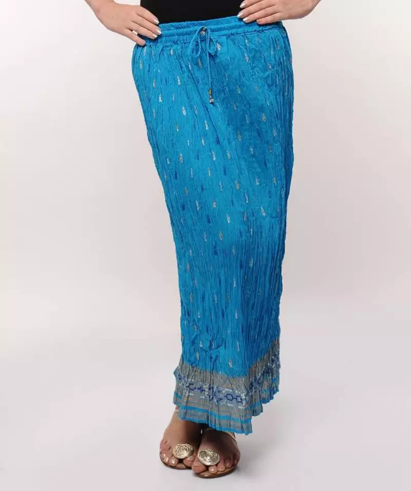 Blue Cotton Skirt