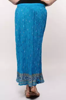 Blue Cotton Skirt