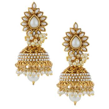 Ethnic Indian Bollywood Fashion Jewelry Set Jhumki Earring 1